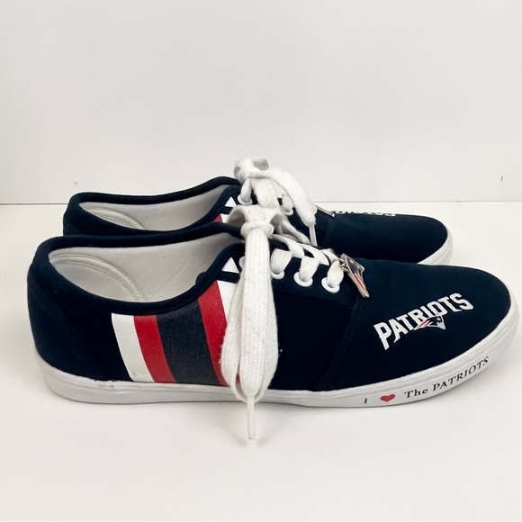 New England Patriots Sneakers Lace Up Shoes Women’s Size 8 - Picture 7 of 15